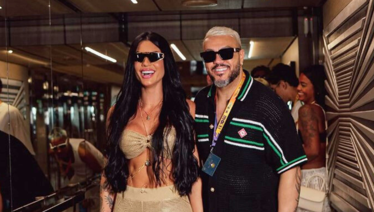 Rayane Figliuzzi, namorada atual de Belo, já foi presa e